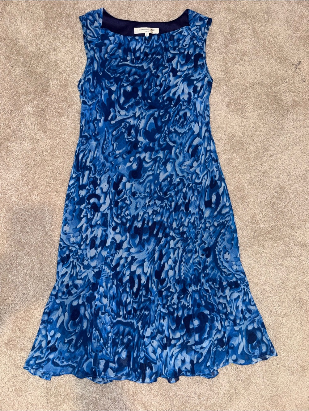 Beautiful Blue Midi Dress
